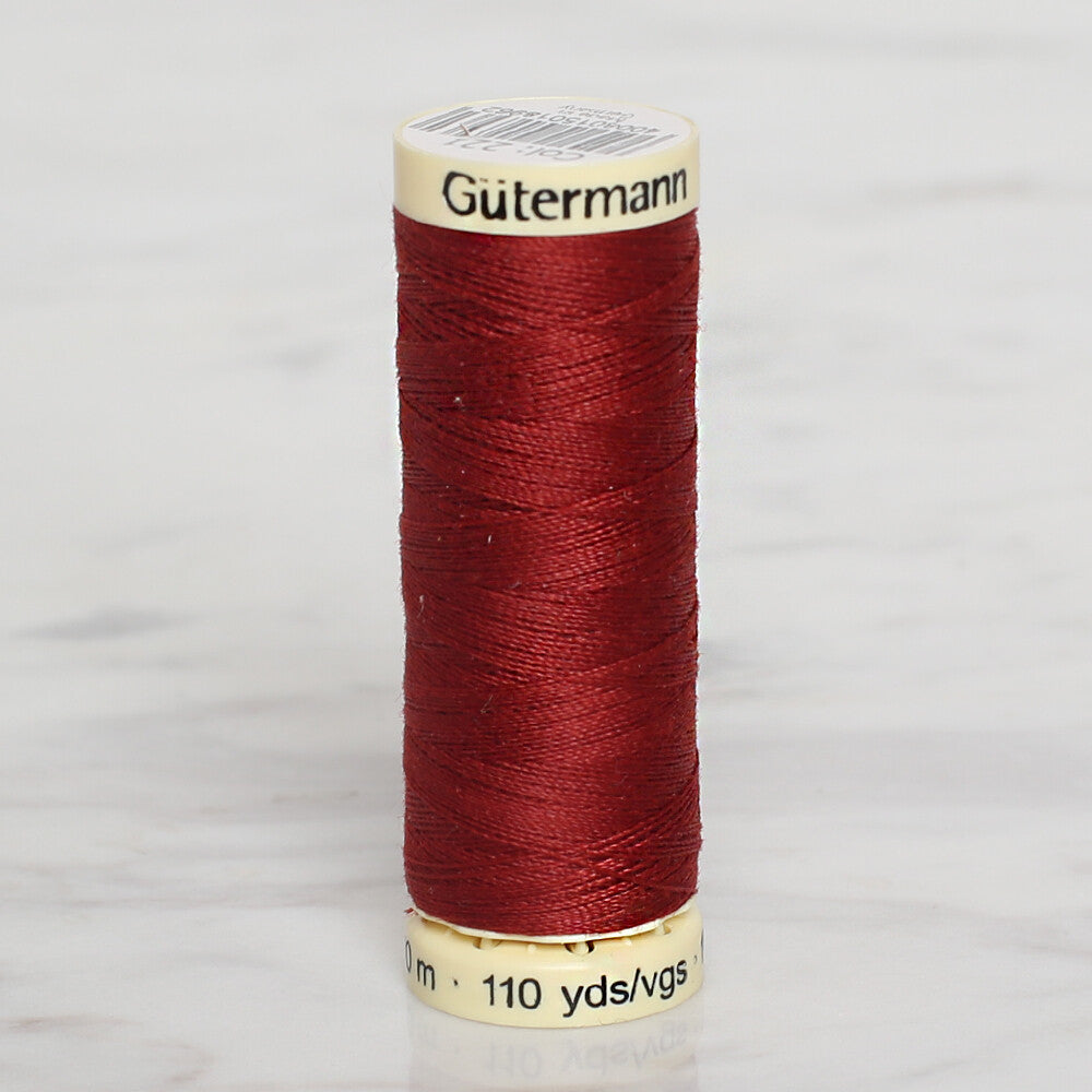 Gütermann Sewing Thread, 100m, Light Claret  - 221