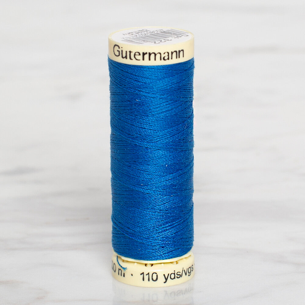 Gütermann Sewing Thread, 100m, Blue  - 322