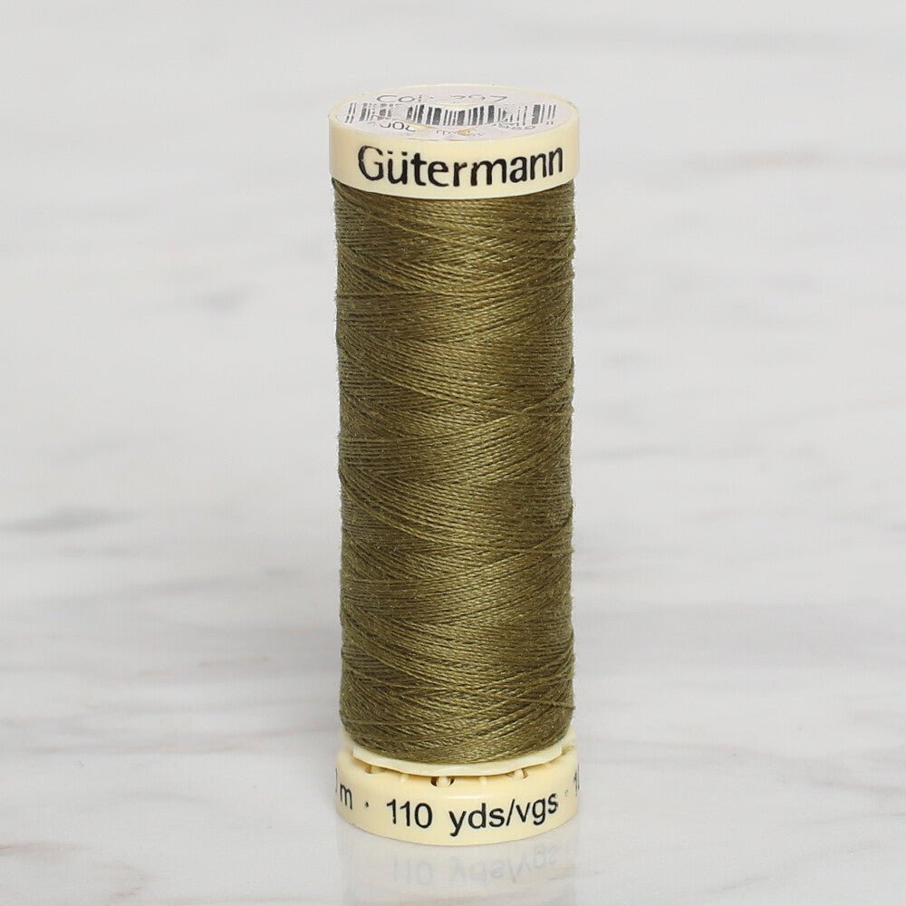 Gütermann Sewing Thread, 100m, Olive Green  - 397