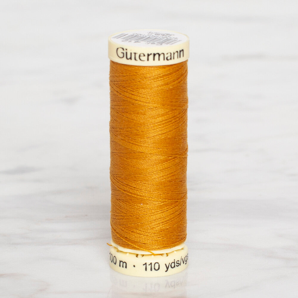 Gütermann Sewing Thread, 100m, Mustard - 412