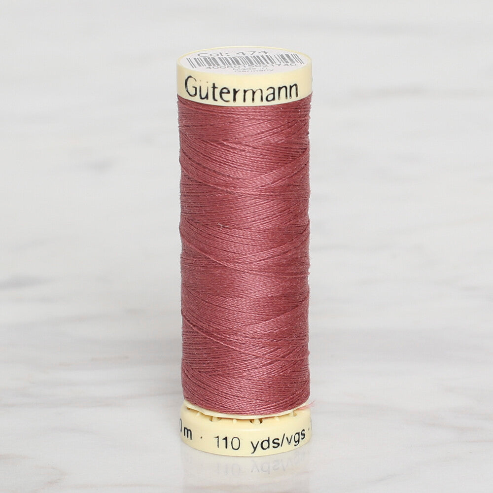 Gütermann GÜL KURUSU Sewing Thread, 100m,  - 474