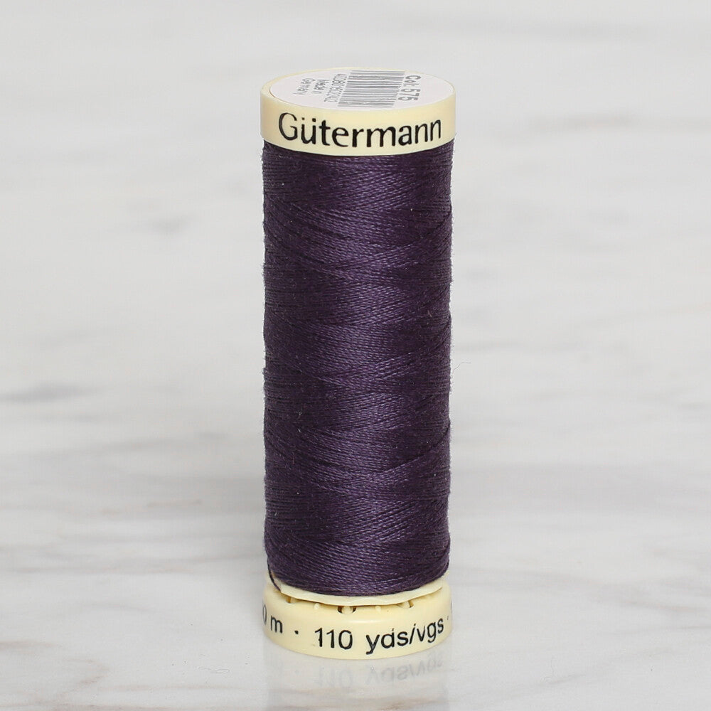 Gütermann Sewing Thread, 100m, Aubergine - 575