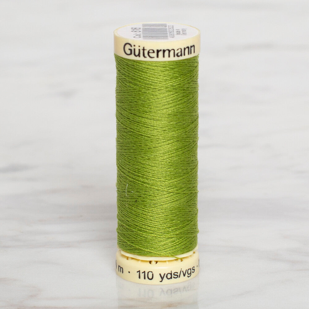 Gütermann Sewing Thread, 100m, Pistachio Green - 616