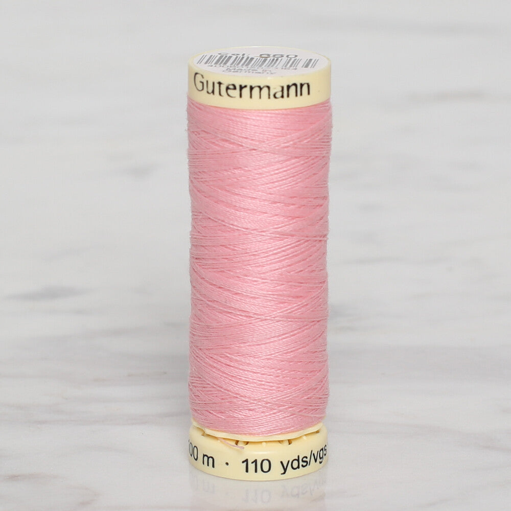 Gütermann Sewing Thread, 100m, Pink  - 660