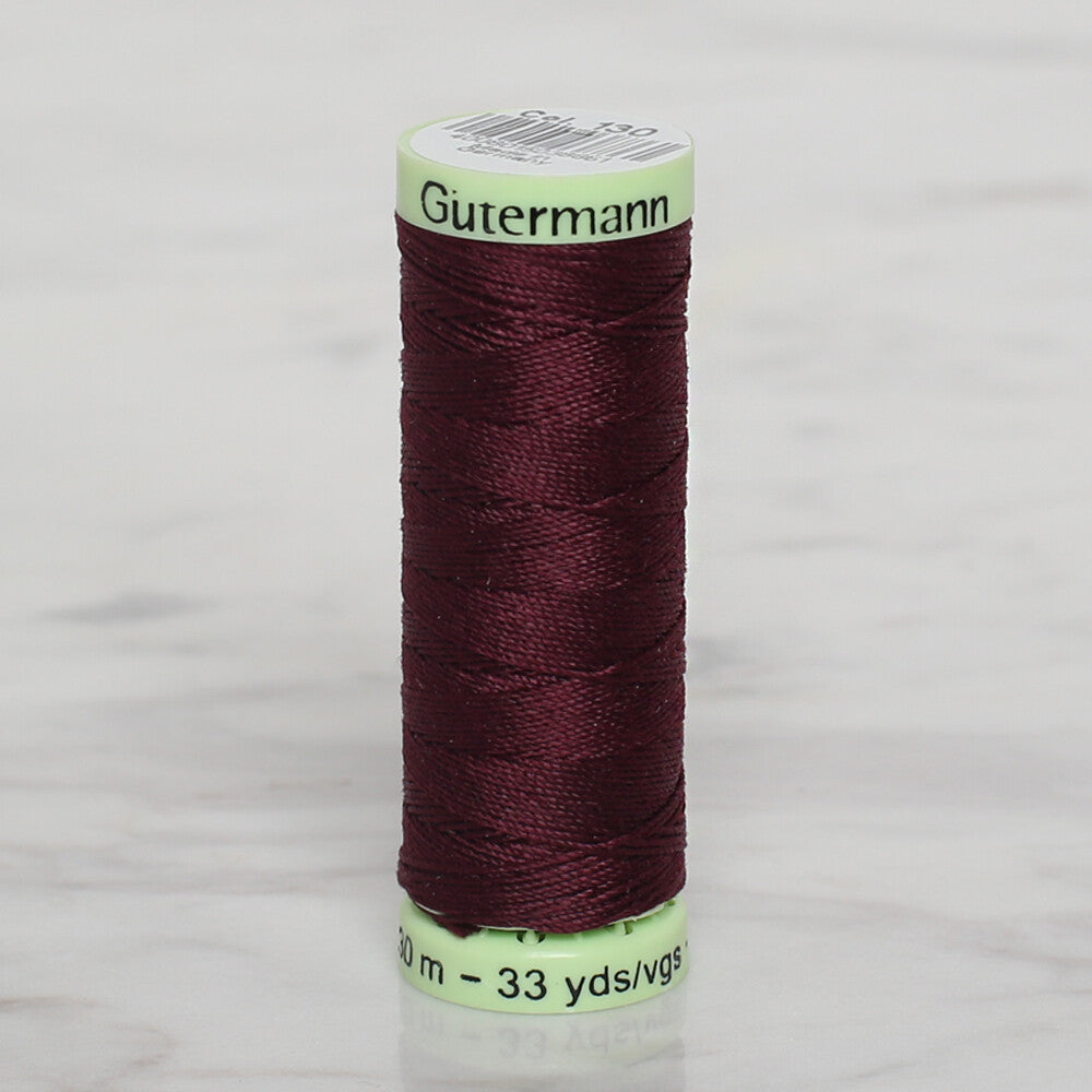 Gütermann Sewing Thread, 30m, Claret - 130