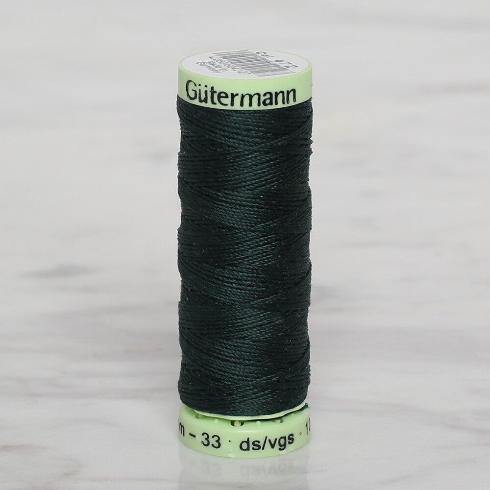 Gütermann Sewing Thread, 30m, Dark Green - 472