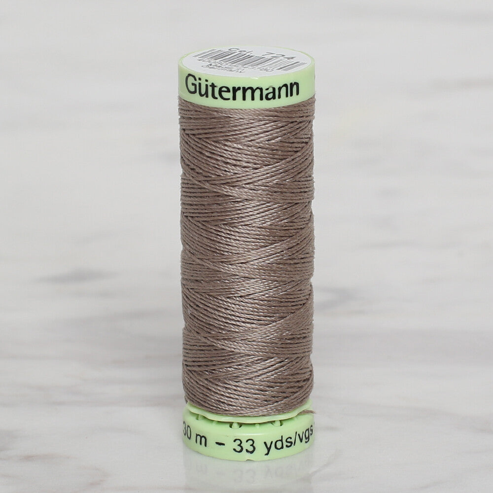 Gütermann Sewing Thread, 30m, Light Coffee - 724