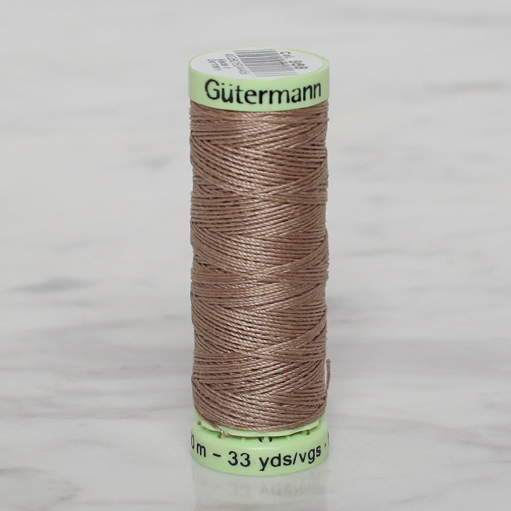Gütermann Sewing Thread, 30m, Light Coffee - 868