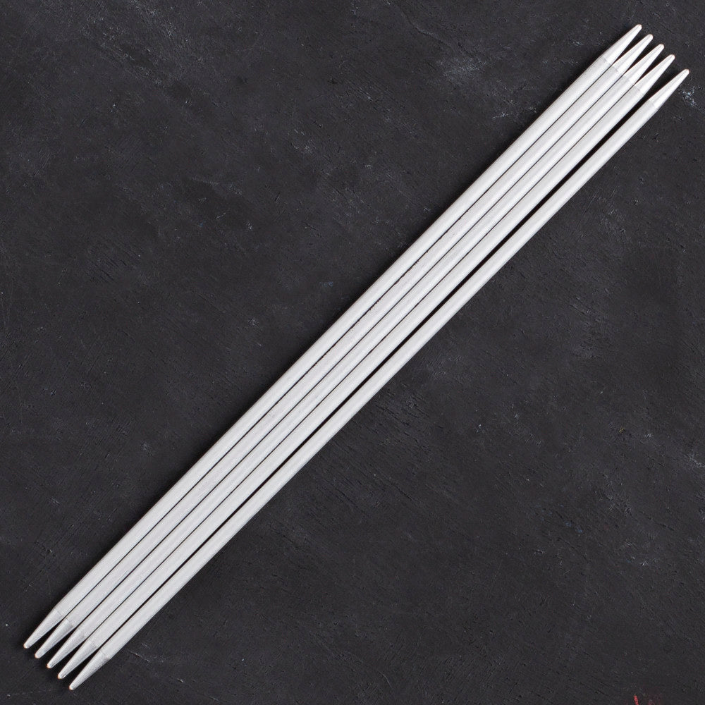 Addi 3.5mm 20cm 5 Pieces Aluminium Double Pointed Needles - 201-7