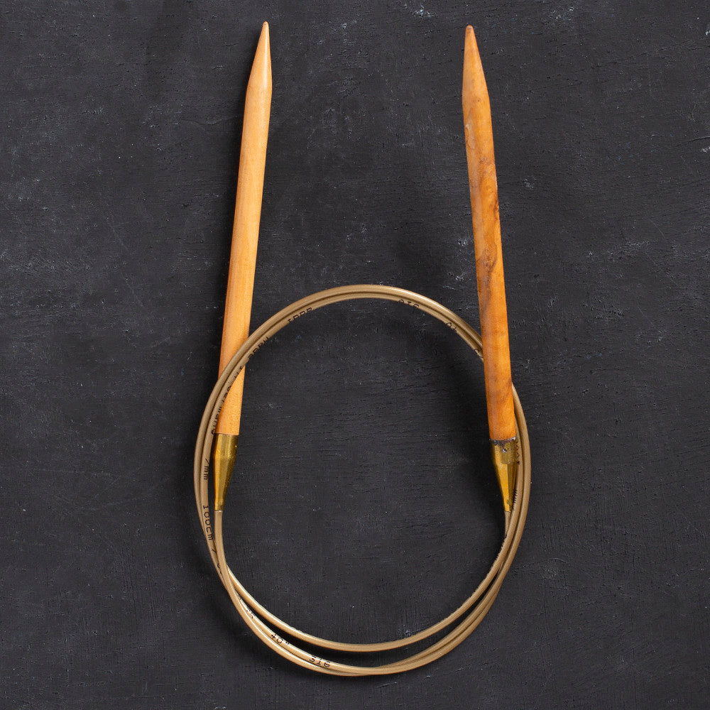 Addi Olive Wood 7mm 100cm Circular Knitting Needles - 575-7