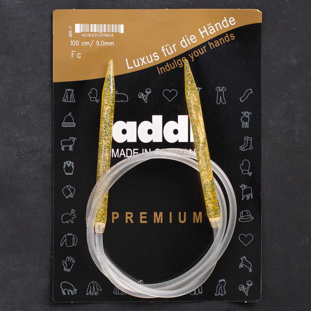 Addi Champagne 9mm 100cm Circular Knitting Needles - 405-7/100/9