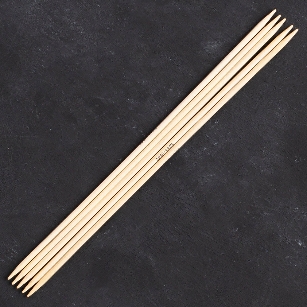 Addi 3mm 20cm Bamboo Jacket Knitting Needles - 500-7/20/3