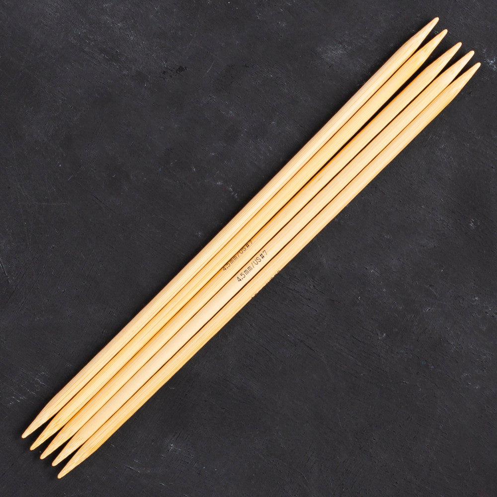 Addi 4.5mm 20cm Bamboo Double-pointed Needles - 501-7/20/4.5