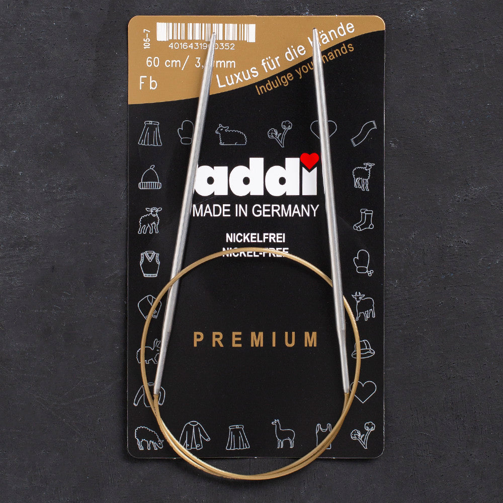 Addi 3.5mm 60cm Circular Knitting Needles - 105-7