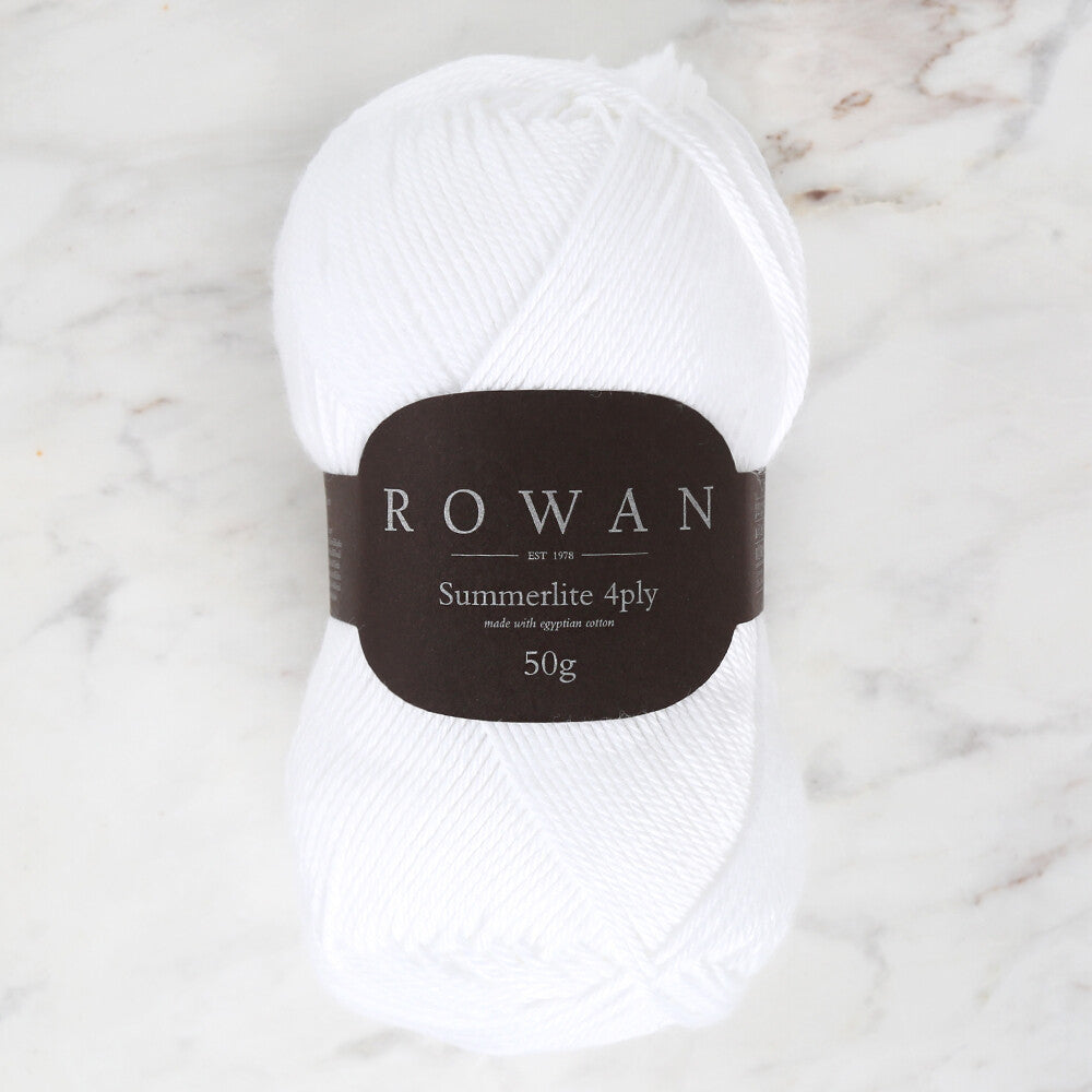 Rowan Summerlite 4Ply Yarn, White - 00417