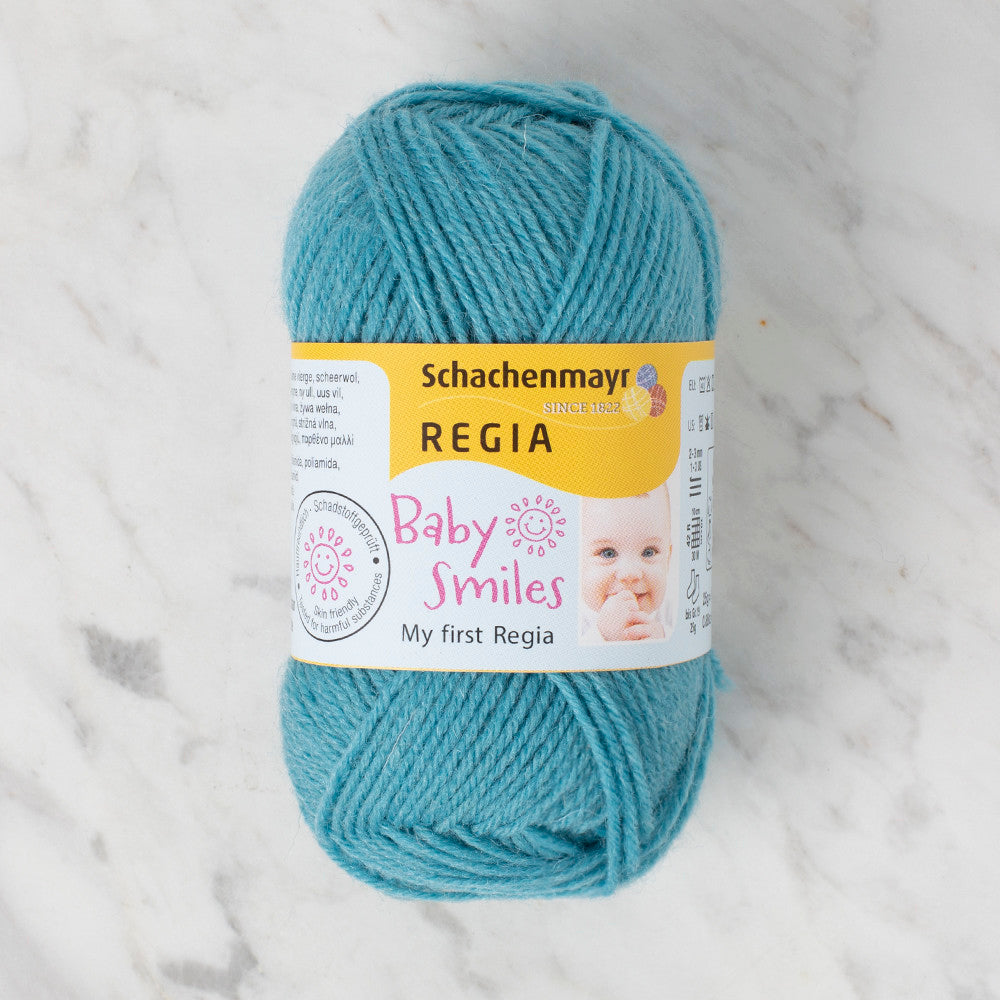 Schachenmayr Baby Smiles My First Regia 25 gr Knitting Yarn, Blue - 9801296 - 01067