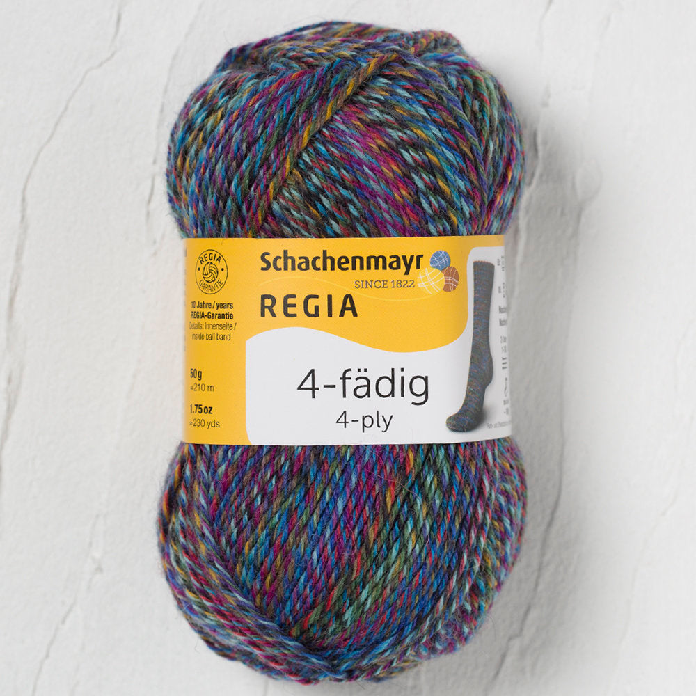 Schachenmayr  Regia 4-Ply 50gr Color Sock Yarn, Multi-colors - 9801281-04067