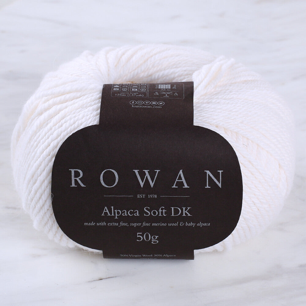 Rowan Alpaca Soft DK Yarn, Bone - 00201