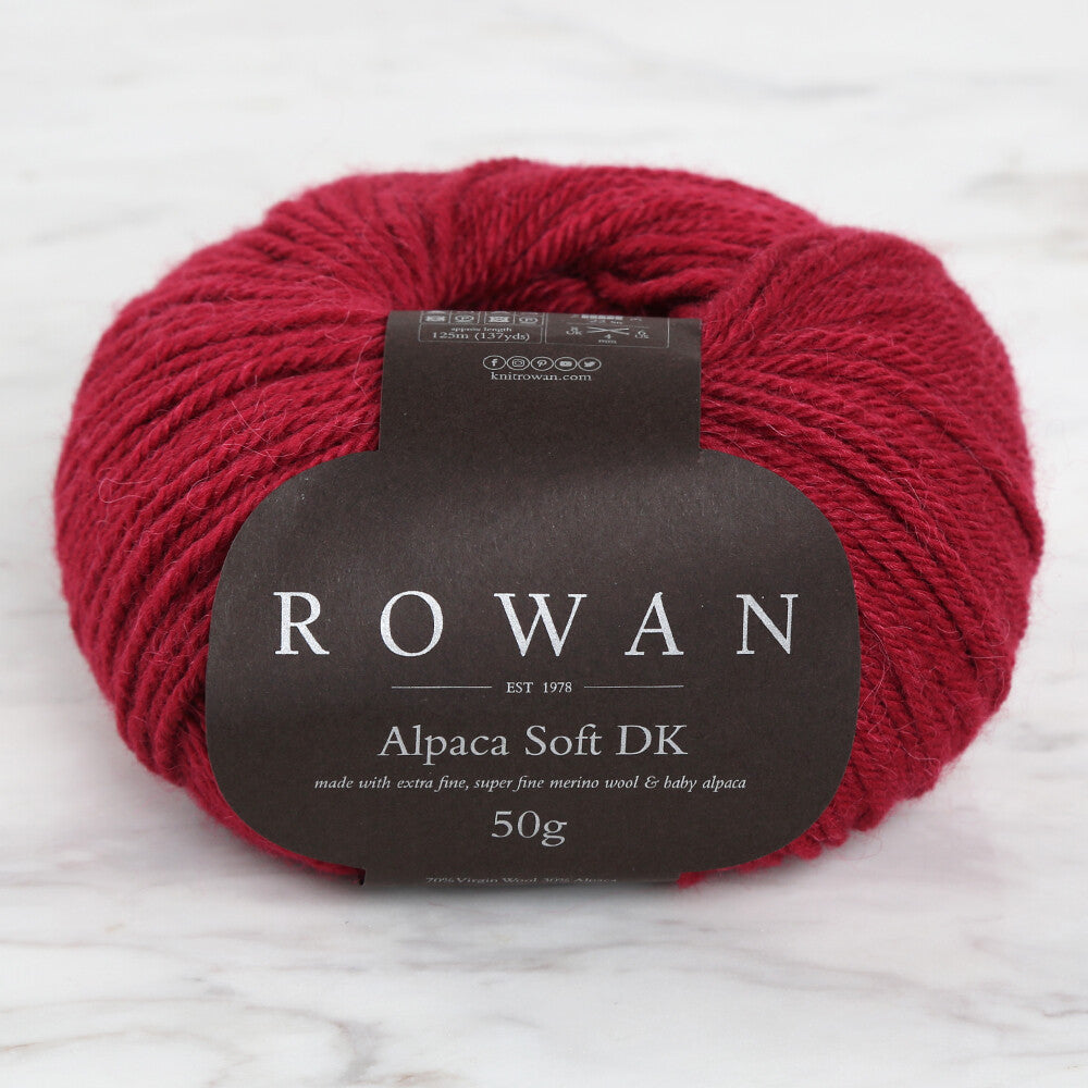 Rowan Alpaca Soft DK Yarn, Cherry Rot - 00206