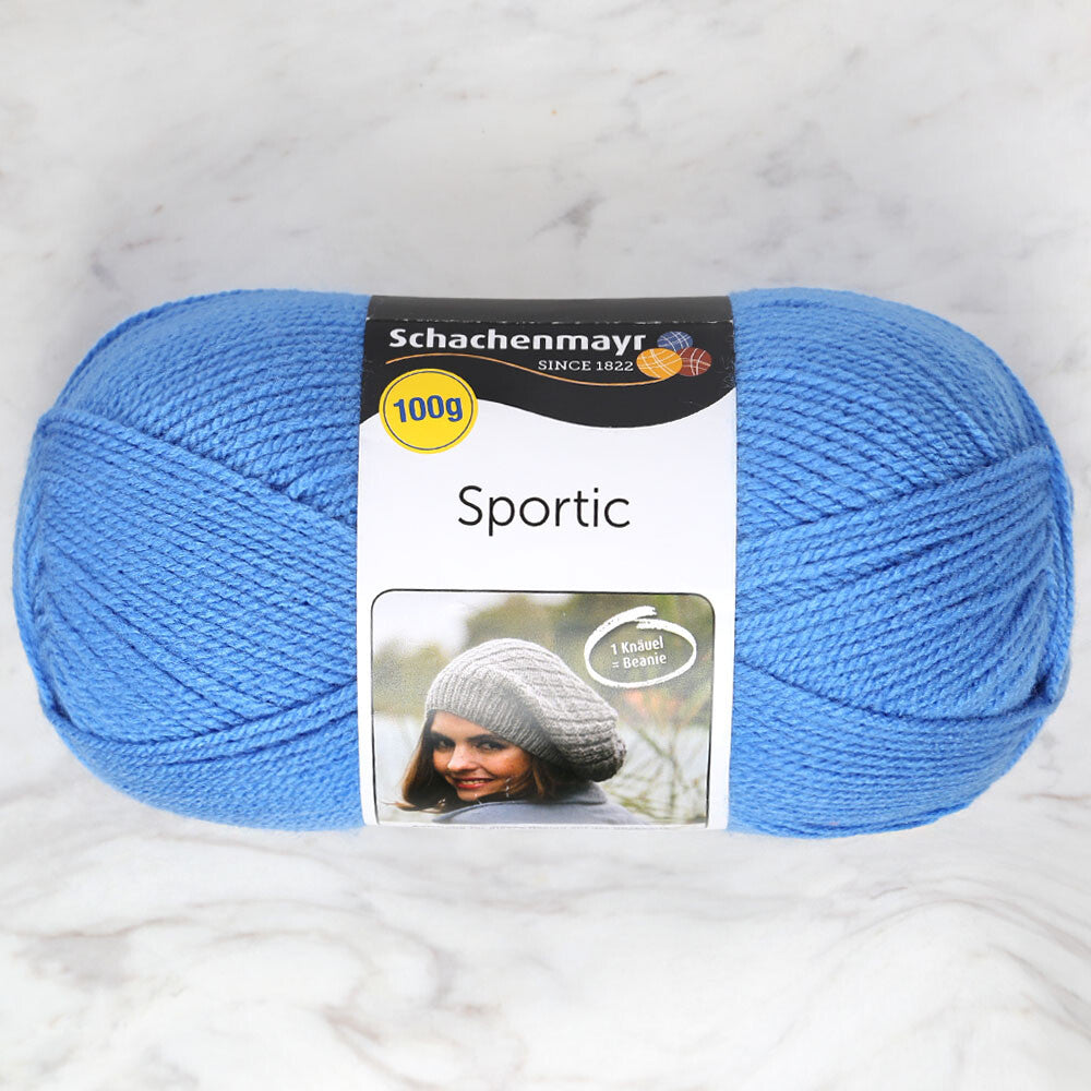 Schachenmayr Sportic Knitting Yarn, Blue - 08259