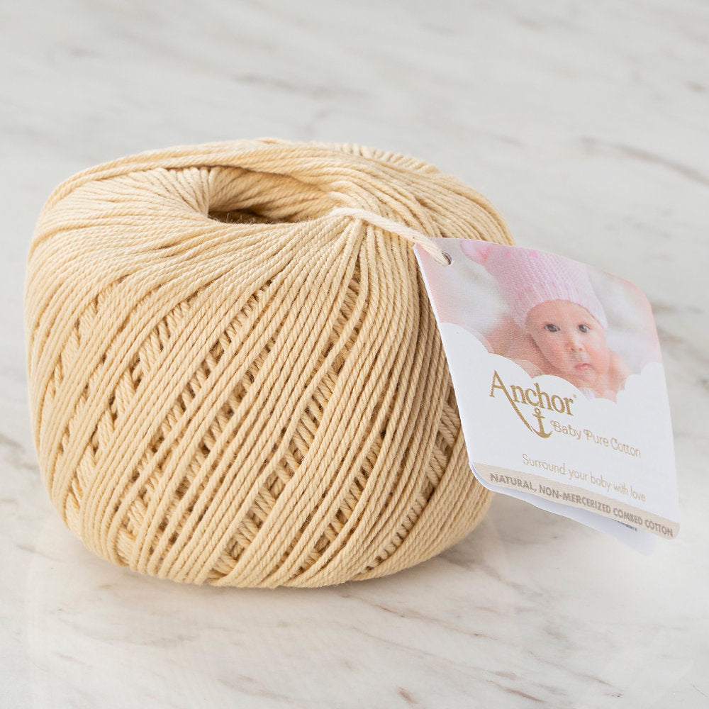 Anchor Baby Pure Cotton 4ply Yarn, Beige - 00404