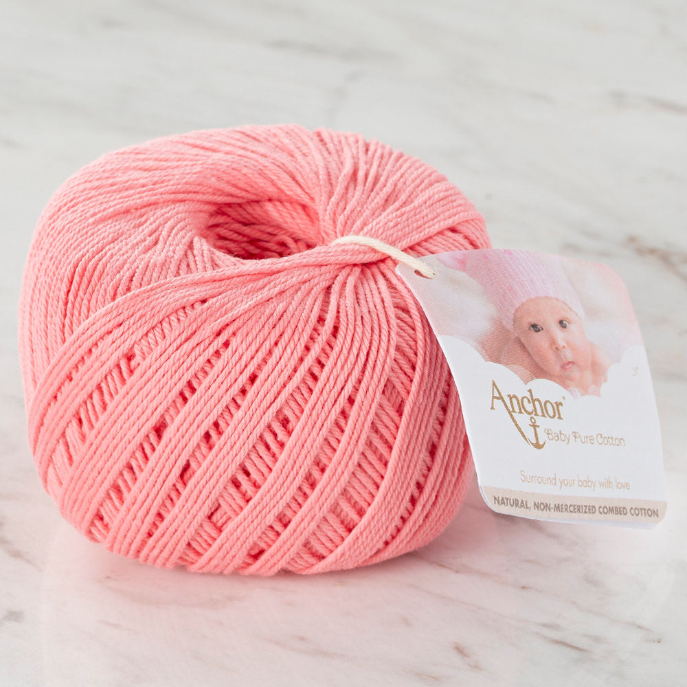 Anchor Baby Pure Cotton 4ply Yarn, Pink - 00409