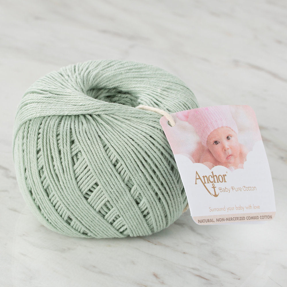 Anchor Baby Pure Cotton 4ply Yarn, Light Green - 00402