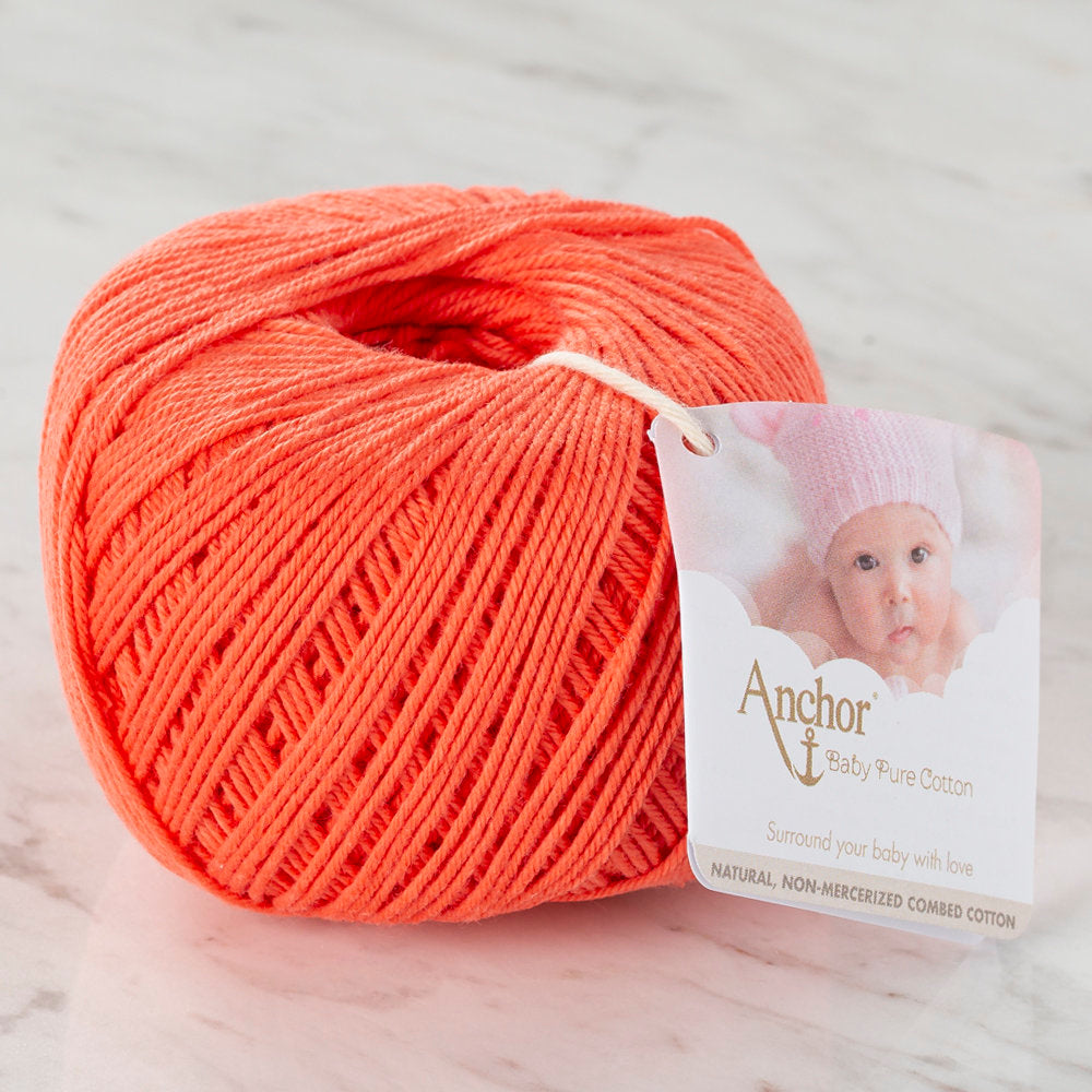 Anchor Baby Pure Cotton 4ply Yarn, Vermilion - 00180