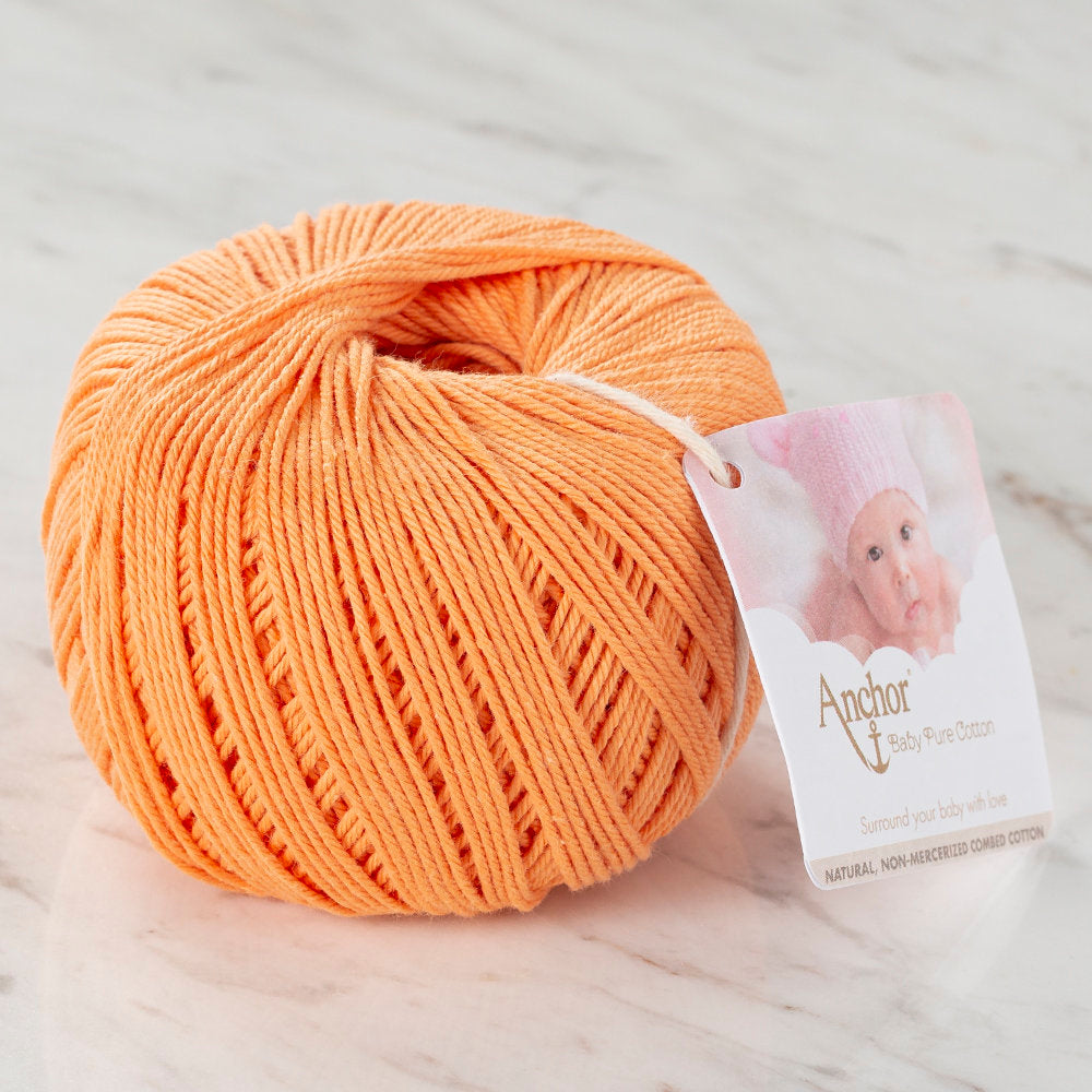 Anchor Baby Pure Cotton 4ply Yarn, Orange - 00181