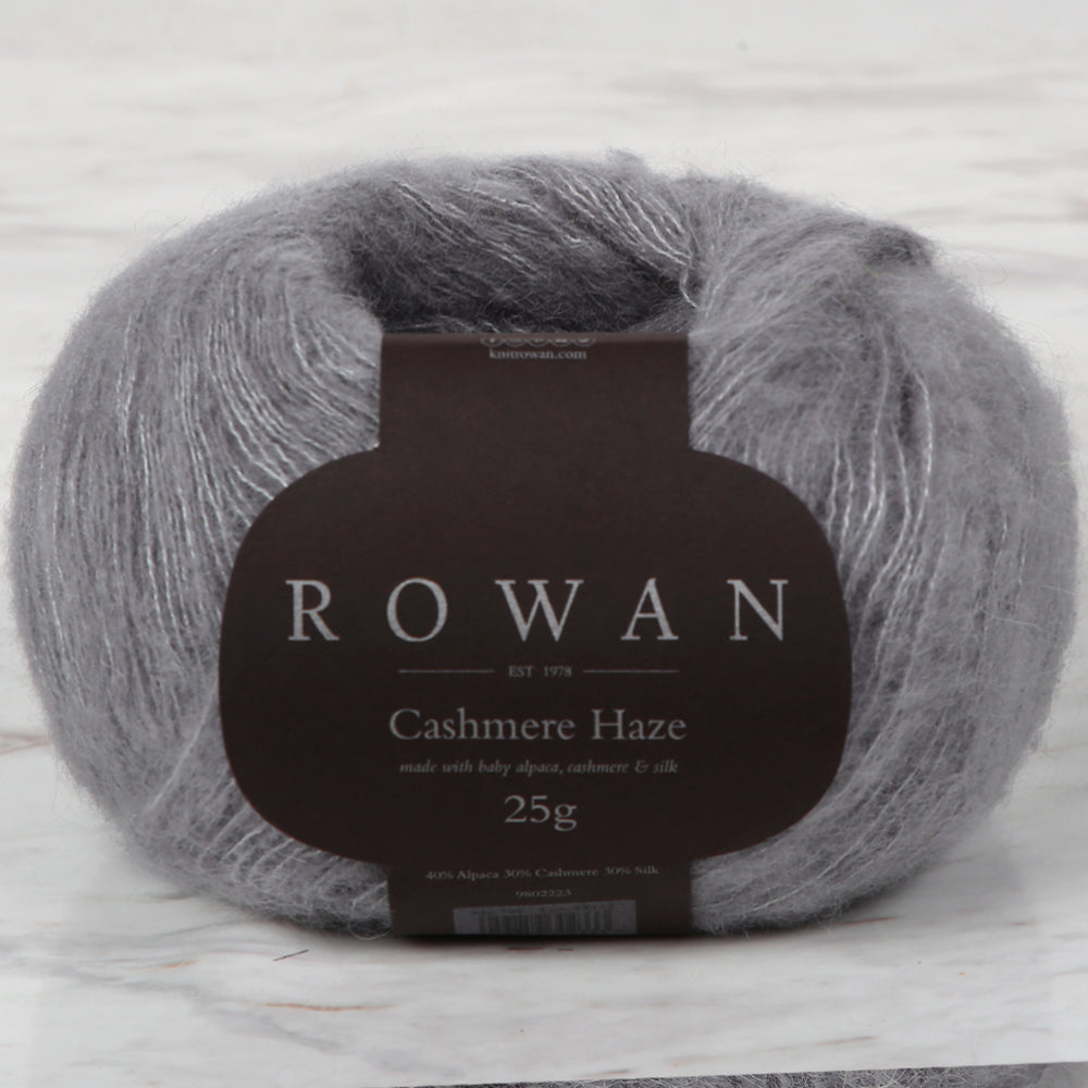 Rowan Cashmere Haze 25gr Hand Knitting Yarn, Grey - 706