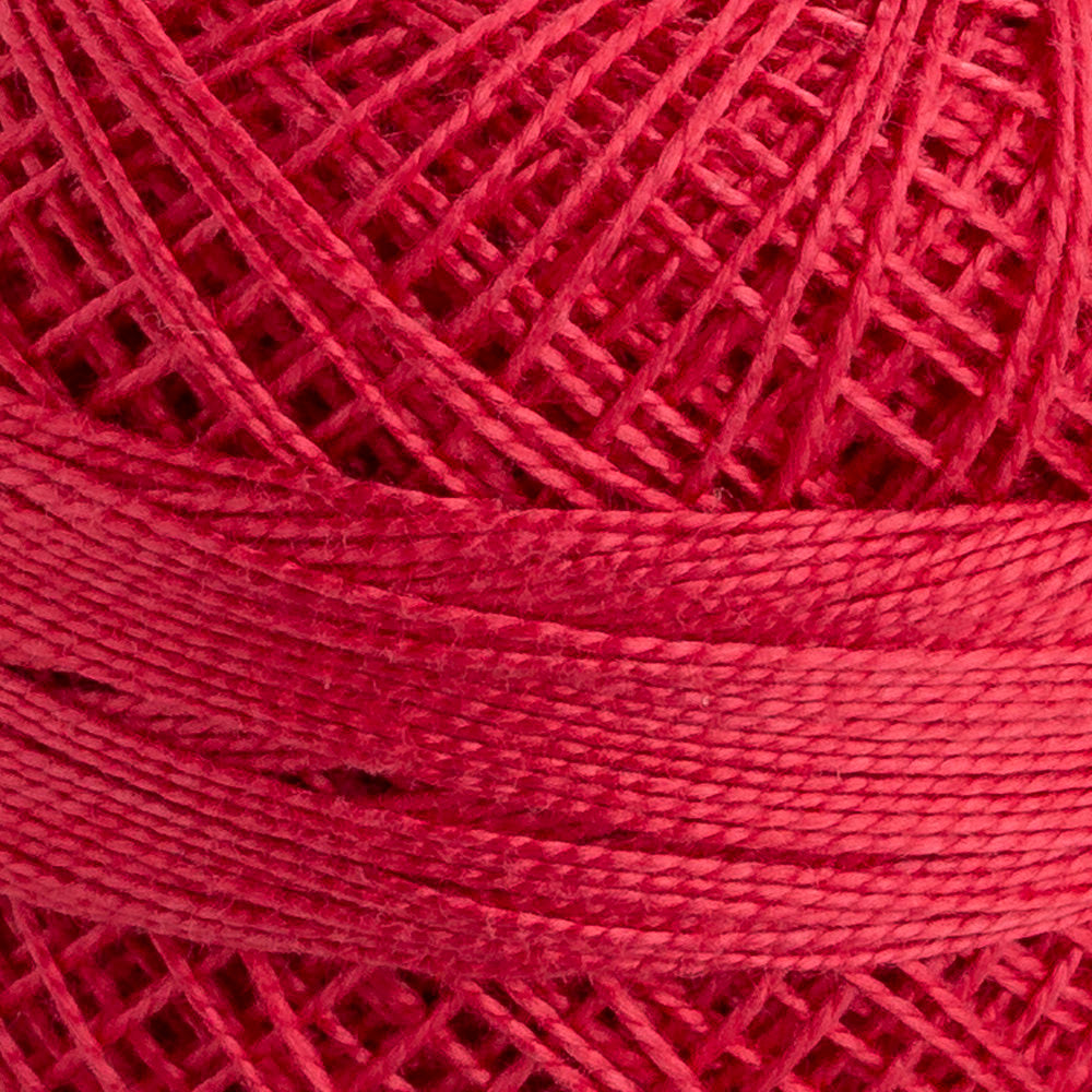 Domino Cotton Perle Size 12 Embroidery Thread (5 g), Red - 4590012-00042