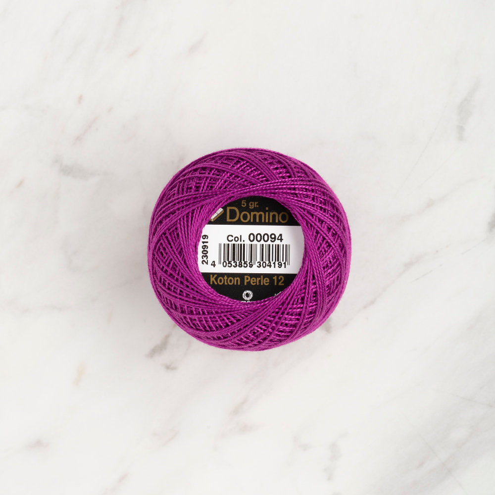 Domino Cotton Perle Size 12 Embroidery Thread (5 g), Purple - 4590012-00094