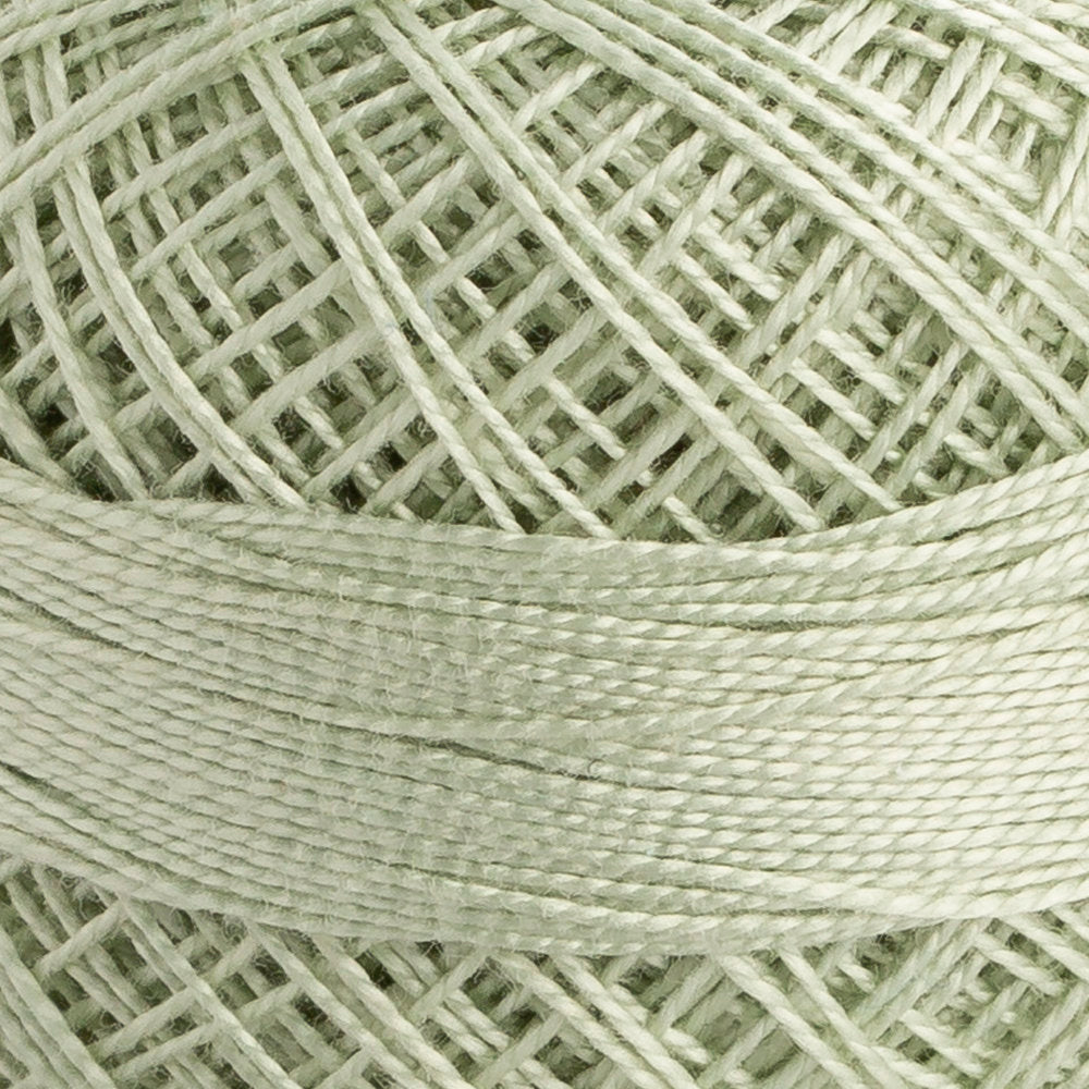 Domino Cotton Perle Size 12 Embroidery Thread (5 g), Light Green - 4590012-00213