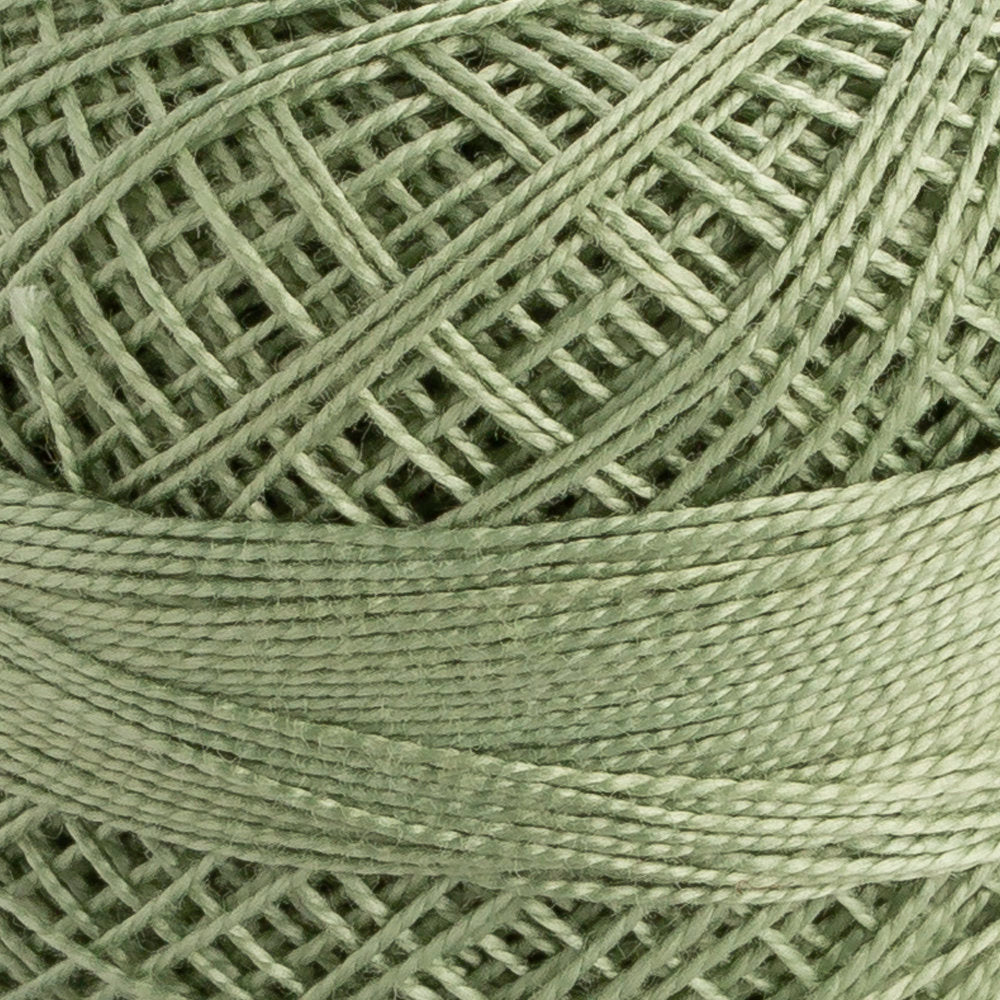 Domino Cotton Perle Size 12 Embroidery Thread (5 g), Light Green - 4590012-00214