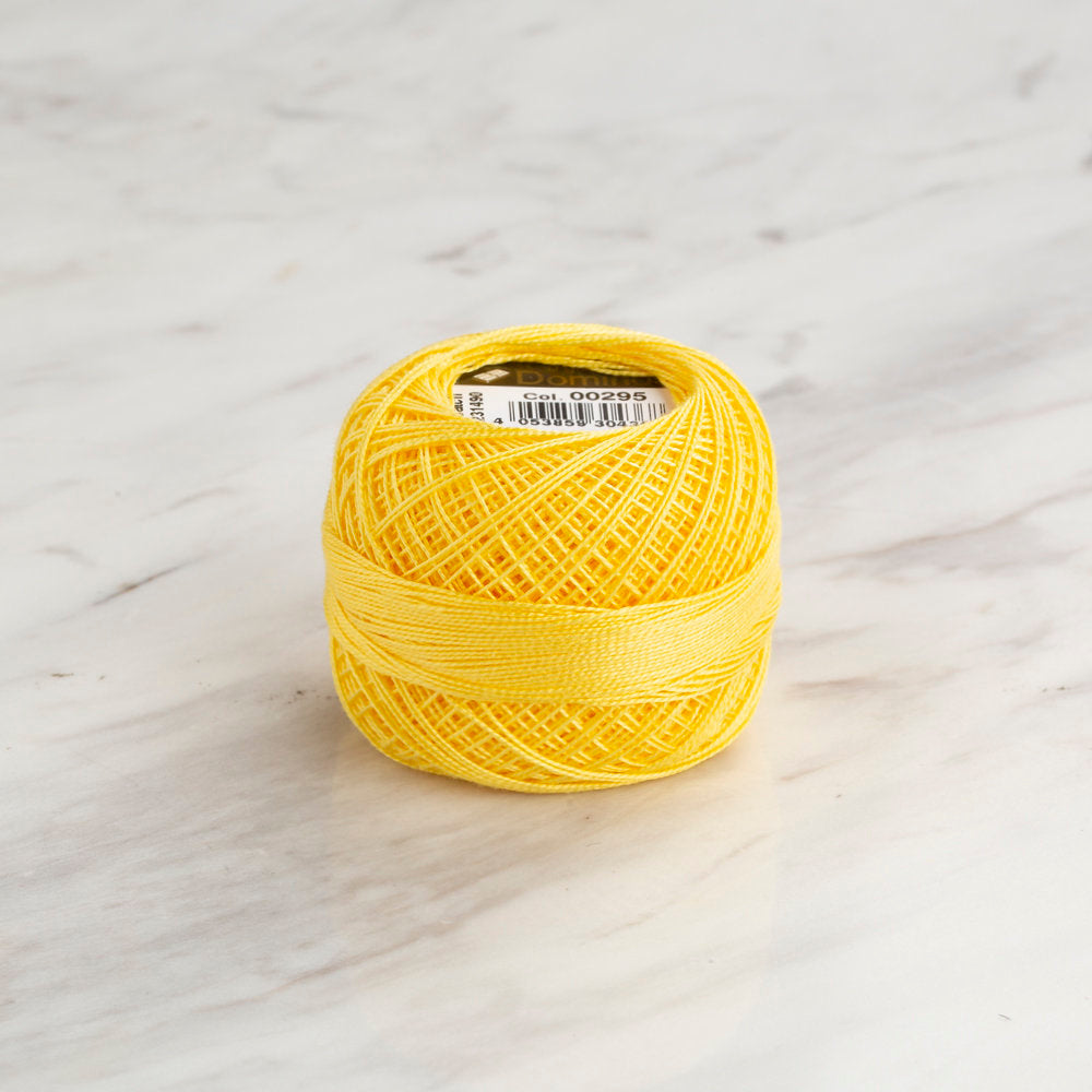 Domino Cotton Perle Size 12 Embroidery Thread (5 g), Yellow - 4590012-00295