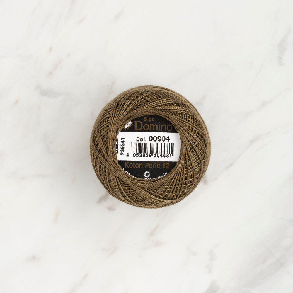Domino Cotton Perle Size 12 Embroidery Thread (5 g), Brown - 4590012-00904