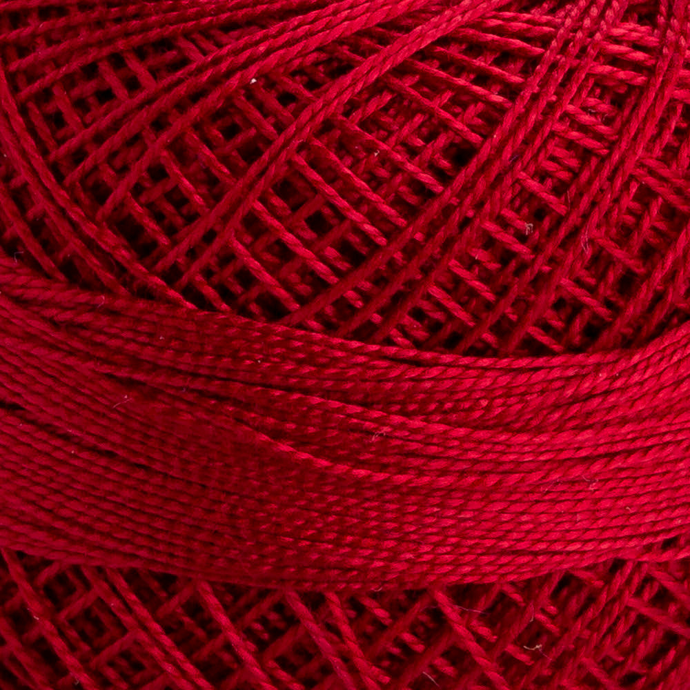 Domino Cotton Perle Size 12 Embroidery Thread (5 g), Red - 4590012-01005