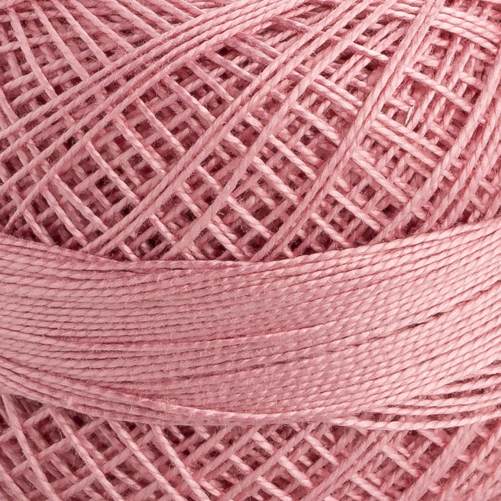 Domino Cotton Perle Size 12 Embroidery Thread (5 g), Dusty Rose - 4590012-01016