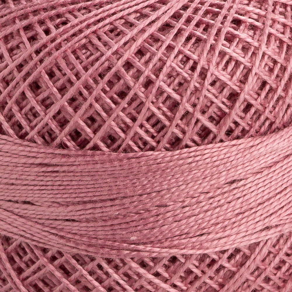 Domino Cotton Perle Size 12 Embroidery Thread (5 g), Dusty Rose - 4590012-01017