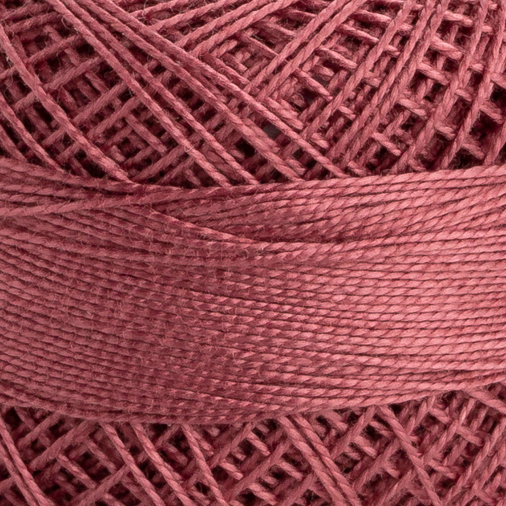 Domino Cotton Perle Size 12 Embroidery Thread (5 g), Dusty Rose - 4590012-01018