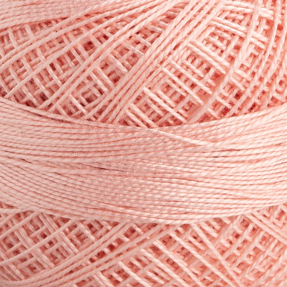 Domino Cotton Perle Size 12 Embroidery Thread (5 g), Light Pink - 4590012-01020