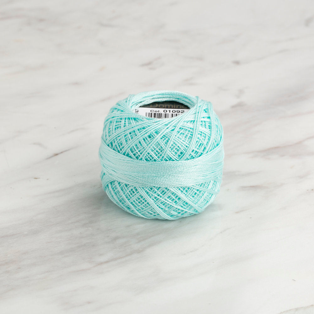 Domino Cotton Perle Size 12 Embroidery Thread (5 g), Mint - 4590012-01092