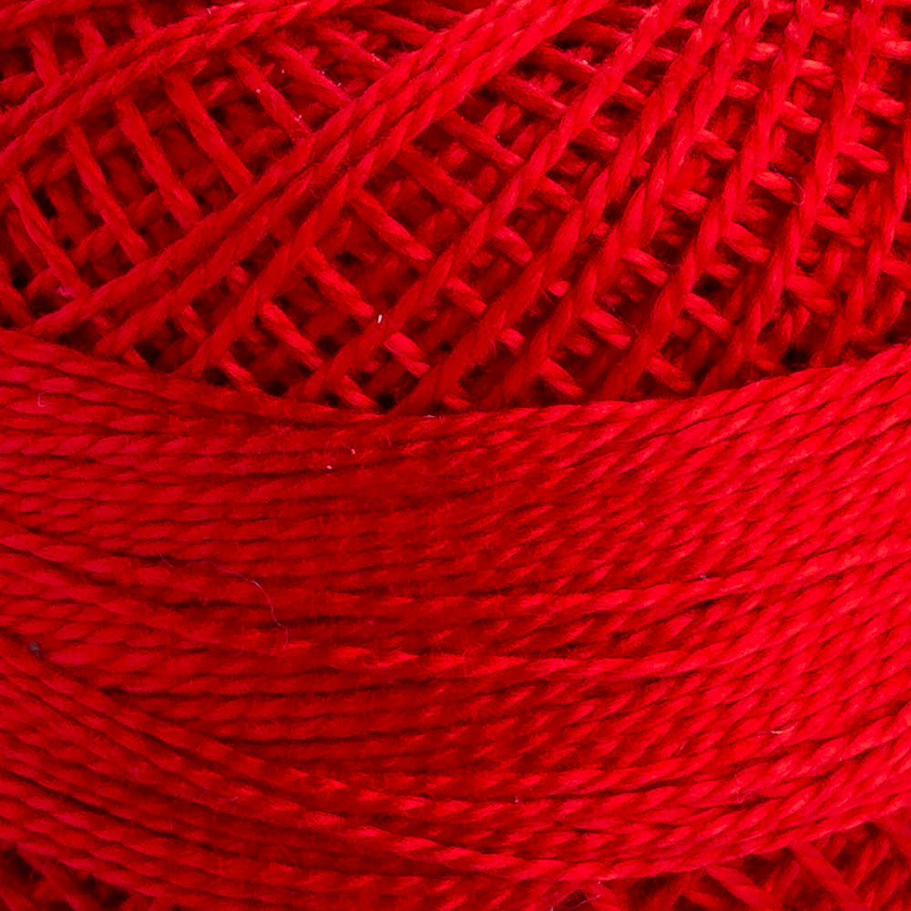 Domino Cotton Perle Size 8 Embroidery Thread (8 g), Red - 4598008-00047