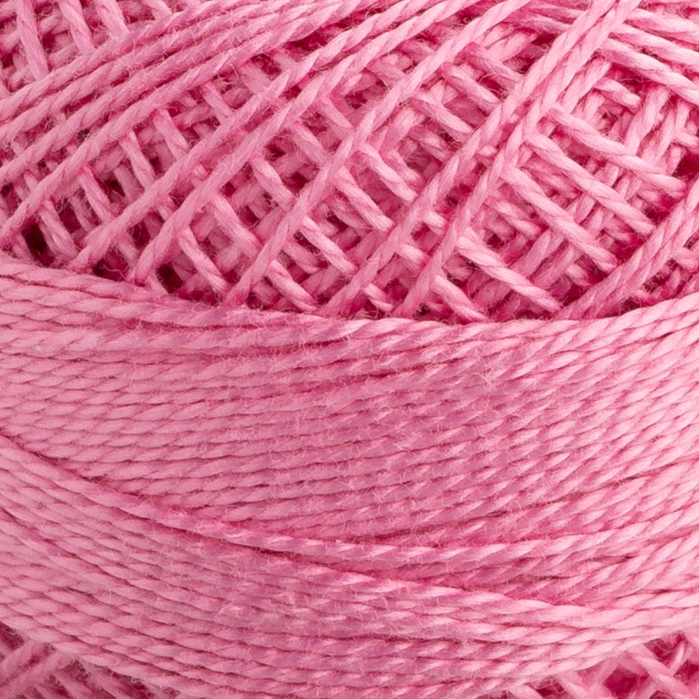 Domino Cotton Perle Size 8 Embroidery Thread (8 g), Pink - 4598008-00066