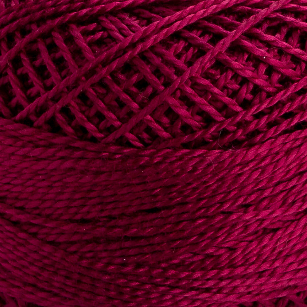 Domino Cotton Perle Size 8 Embroidery Thread (8 g), Plum - 4598008-00070