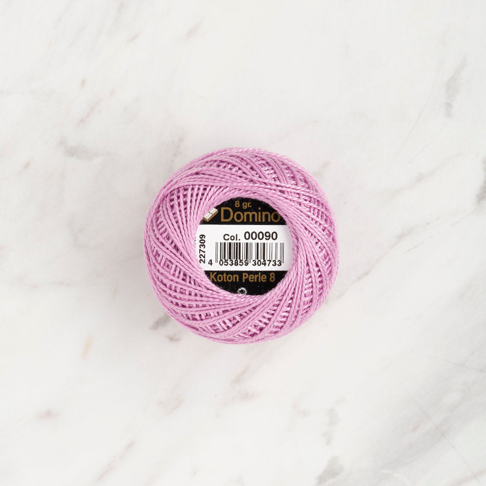 Domino Cotton Perle Size 8 Embroidery Thread (8 g), Lilac - 4598008-00090