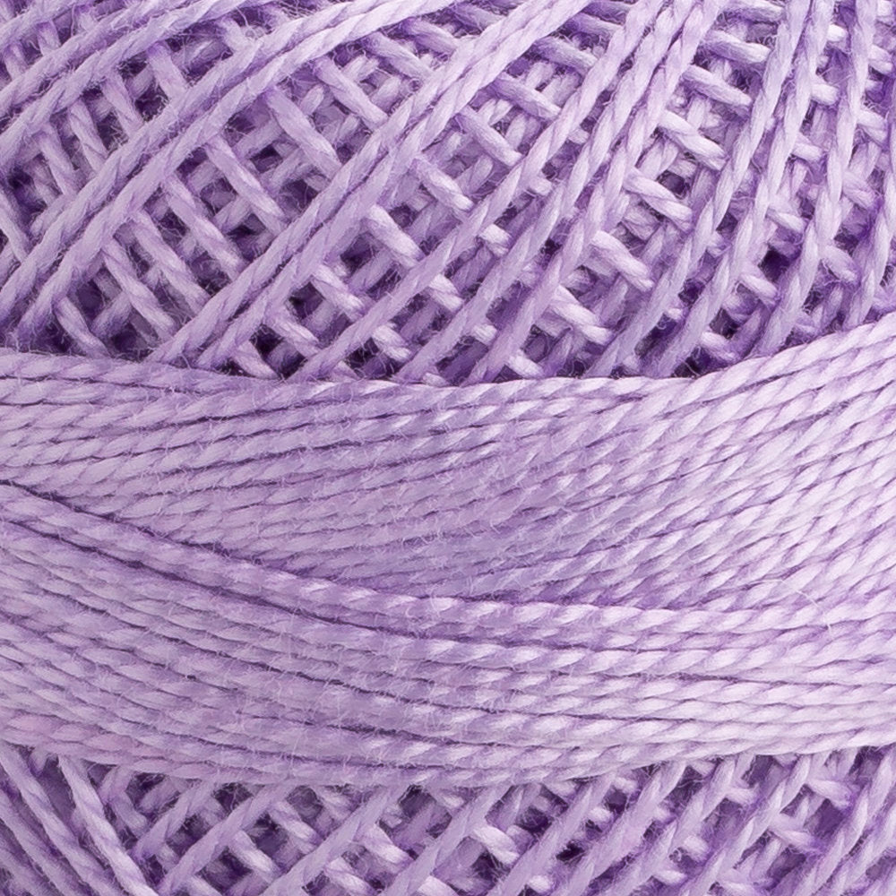 Domino Cotton Perle Size 8 Embroidery Thread (8 g), Lilac - 4598008-00108