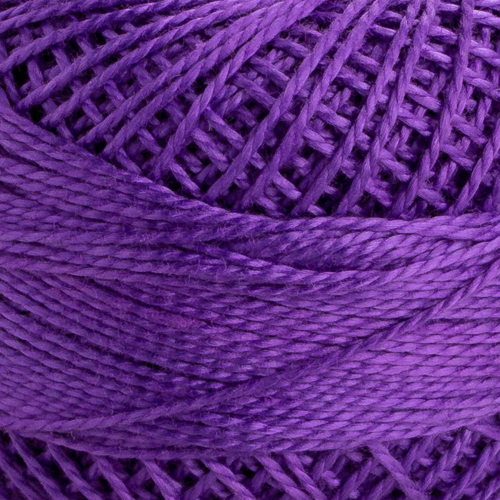 Domino Cotton Perle Size 8 Embroidery Thread (8 g), Purple - 4598008-00111