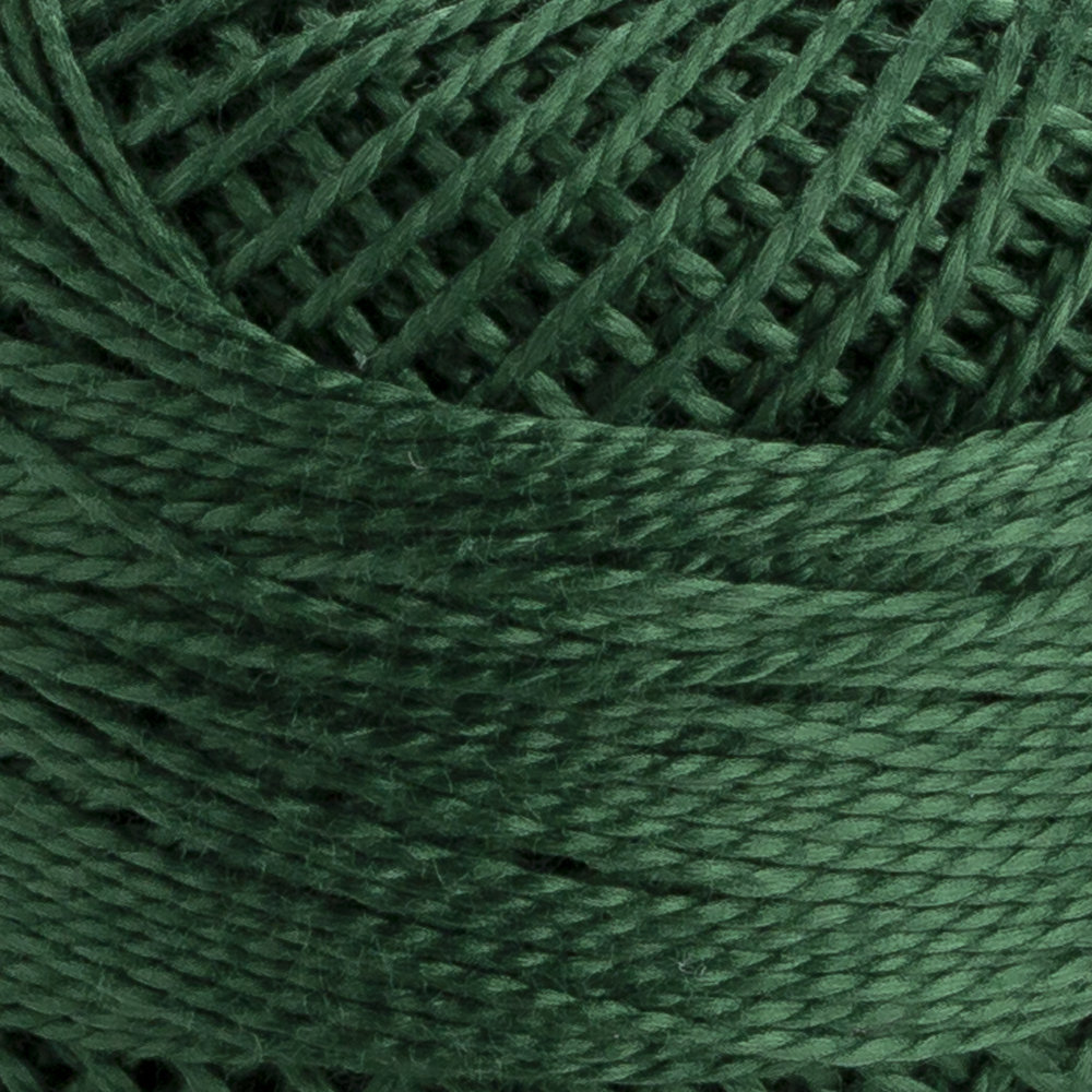 Domino Cotton Perle Size 8 Embroidery Thread (8 g), Green - 4598008-00218