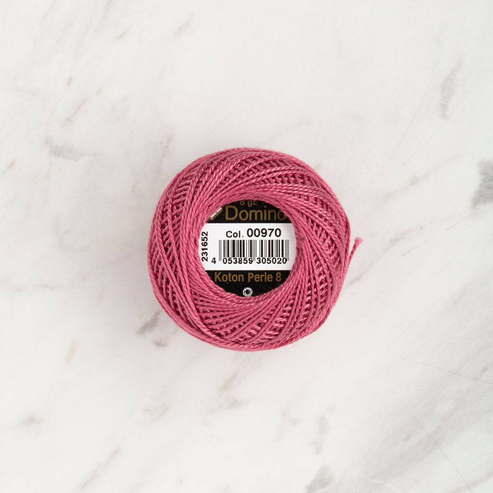 Domino Cotton Perle Size 8 Embroidery Thread (8 g), Purple - 4598008-00970